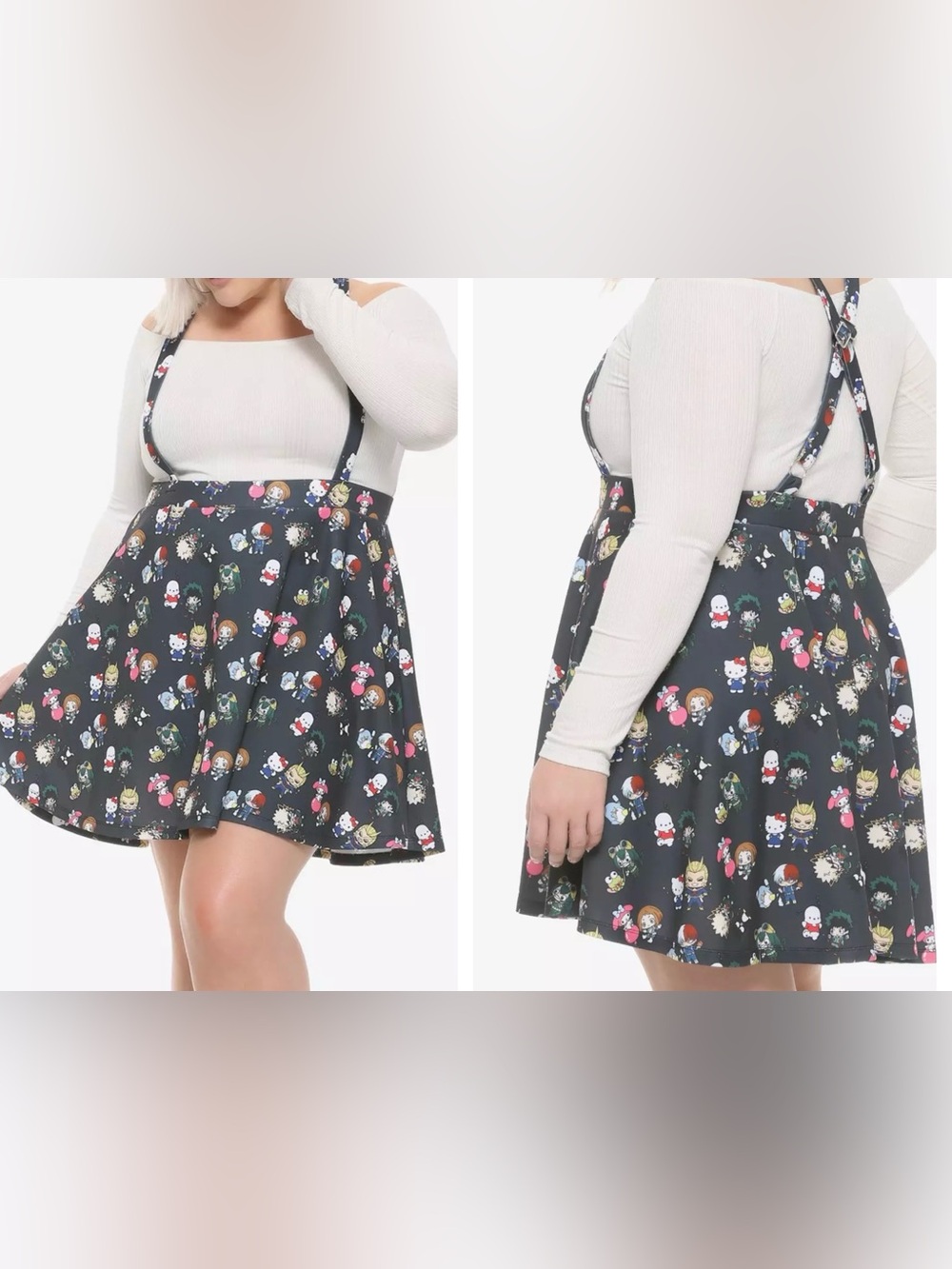 My Hero Academia X Hello Kitty And Friends
Characters Suspender Skirt. XL